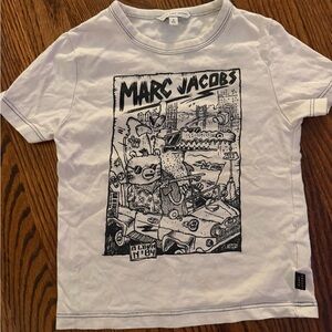 Little Marc Jacobs White Graphic Tee